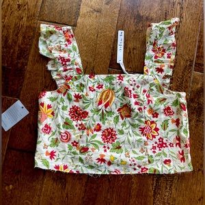 Floral Paisley Cropped Blouse | *New with Tags* | Women’s Medium